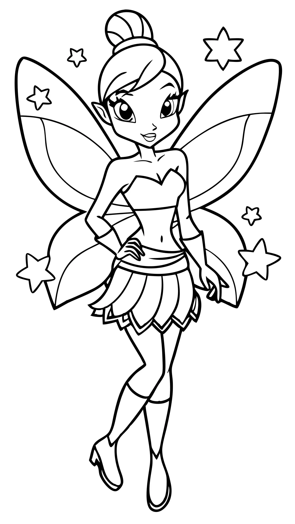 páginas para colorear winx